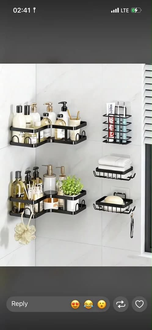 5pcs toilet rack organizer